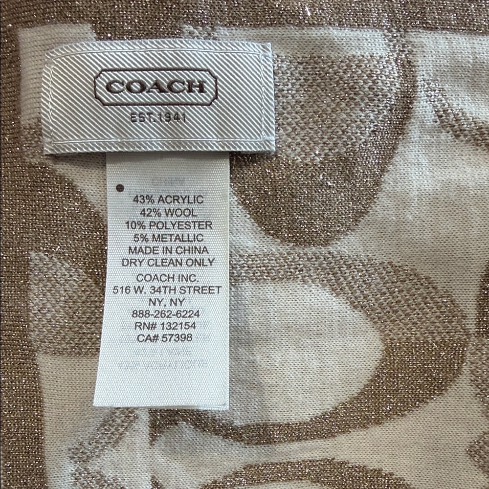 Coach Scarf - Picture 2 of 2